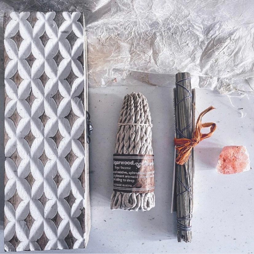 Meditation Gift Box with Himalayan Salt Stone