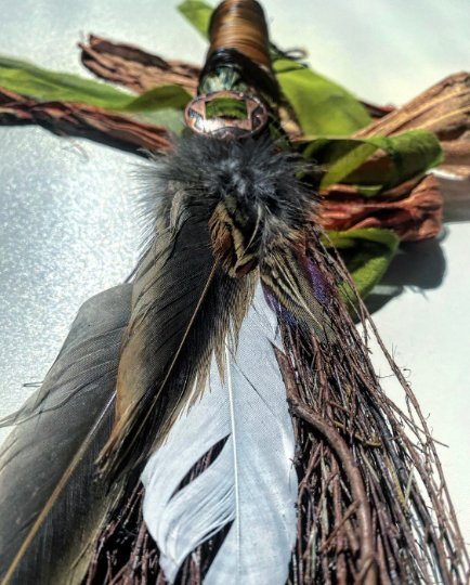 CINNAMON BROOM  + Sweetgrass