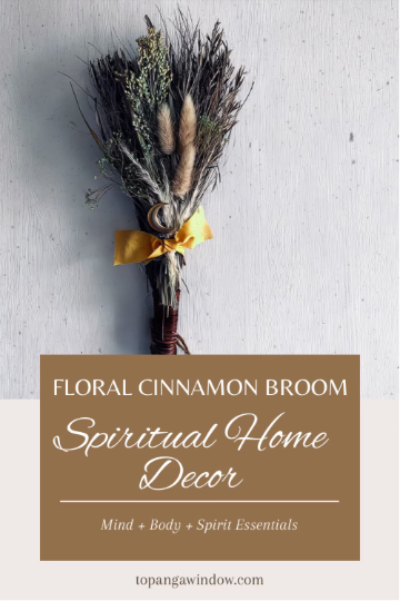 Rustic Floral Broom Home Decor / Wedding