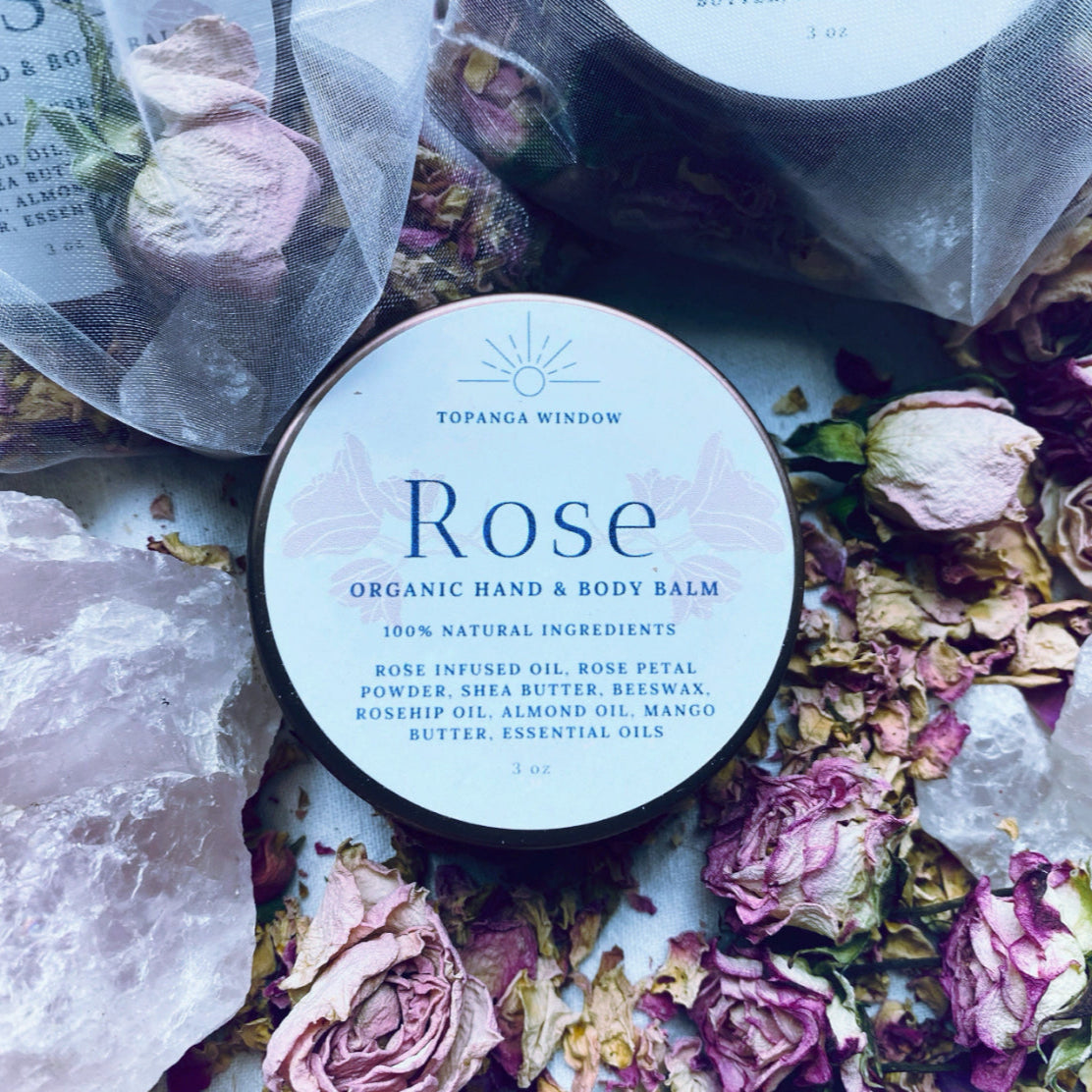 Rose Petals Organic Hand & Body Balm