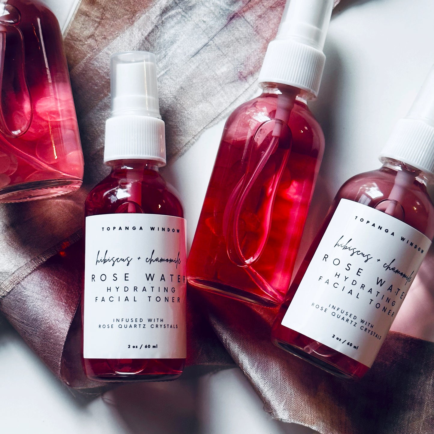 ROSE WATER FACIAL TONER Infused with Rose Quartz
