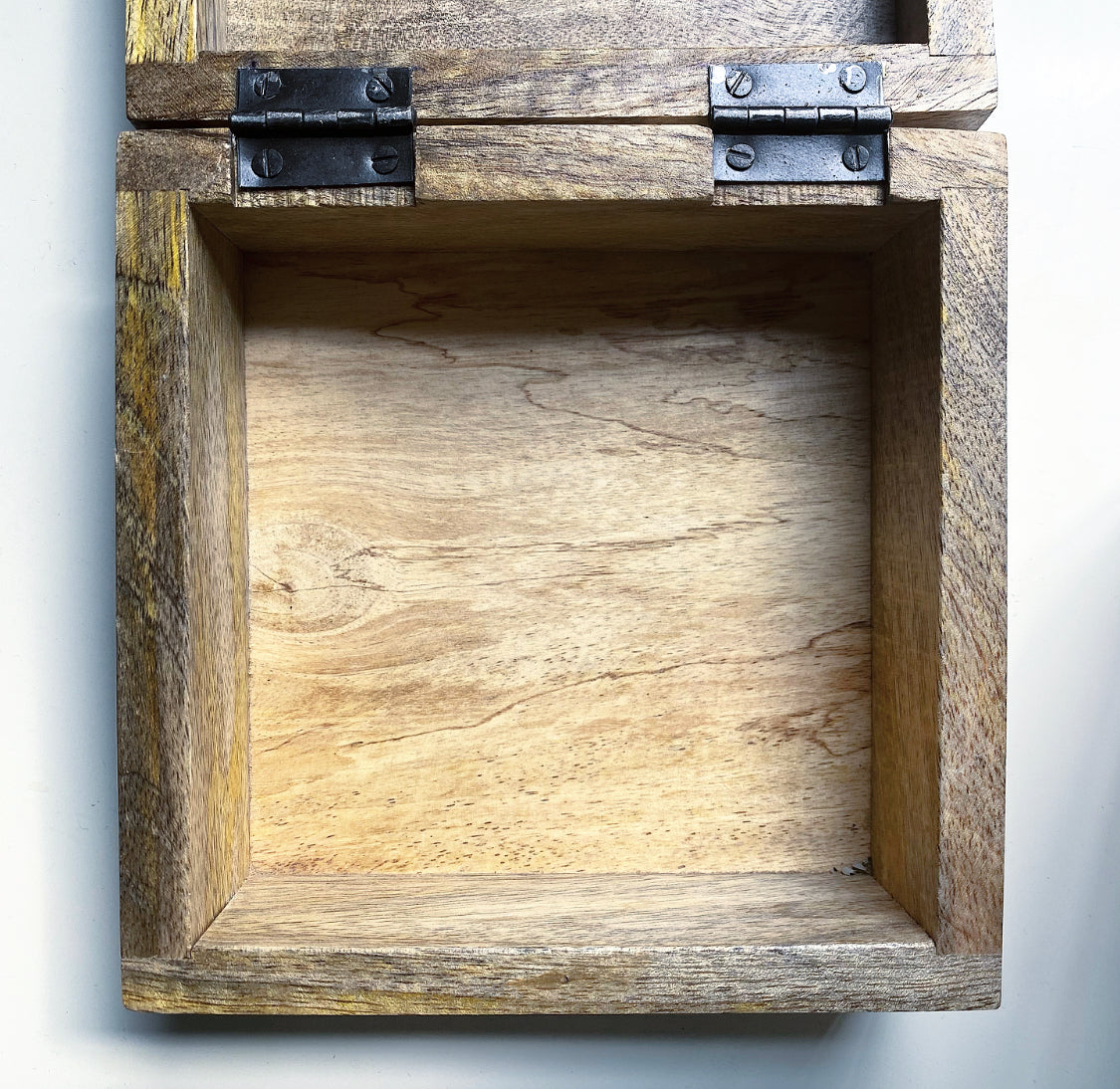 WOODEN BOX GOLDEN HAMSA DESIGN