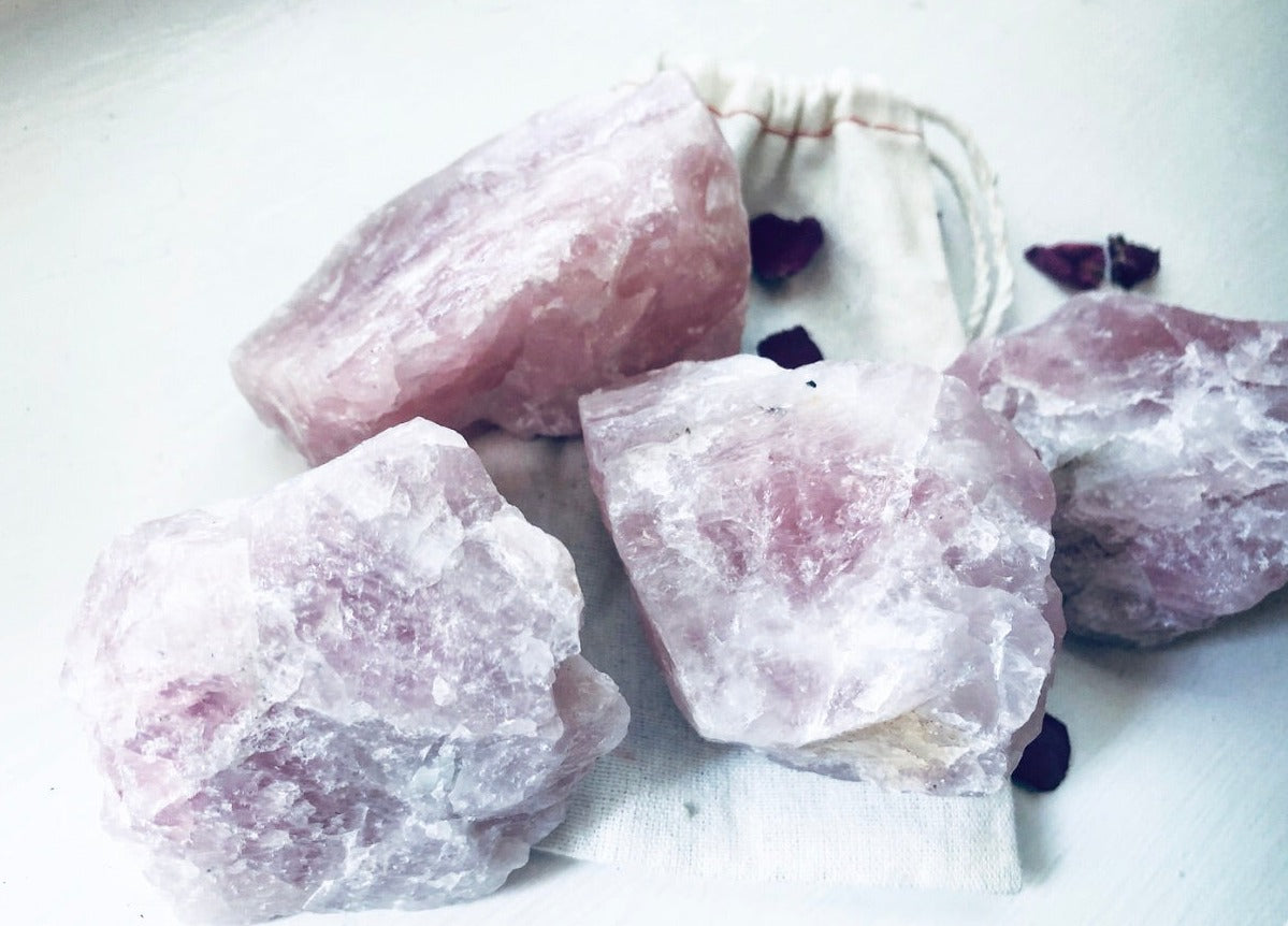 Rose Quartz Healing Crystal Love + Attraction