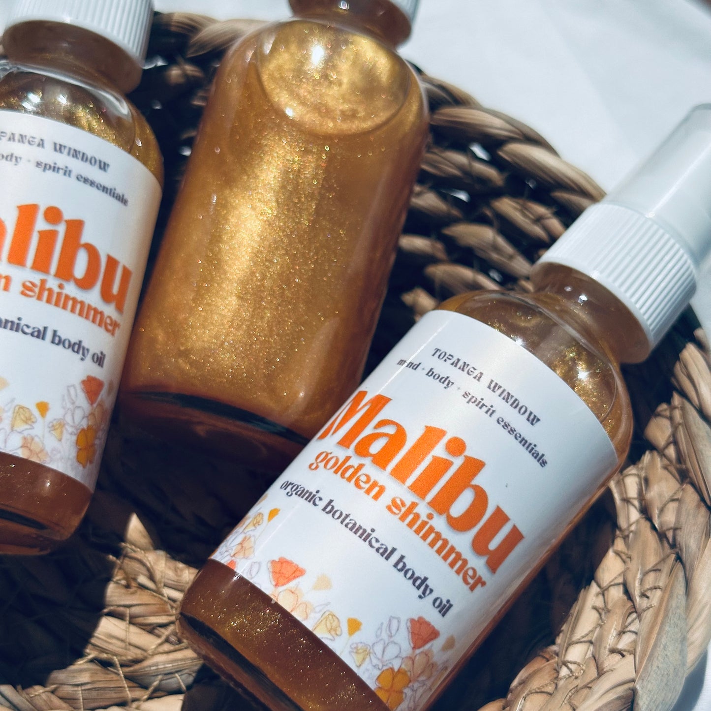 MALIBU Golden Shimmer Organic Botanical Body Oil