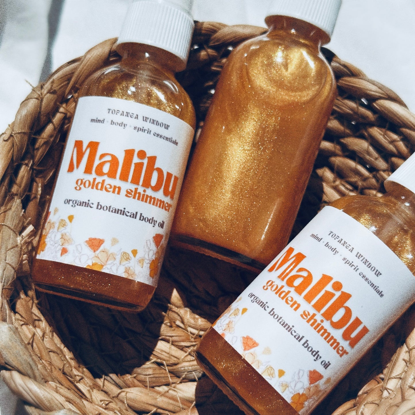 MALIBU Golden Shimmer Organic Botanical Body Oil