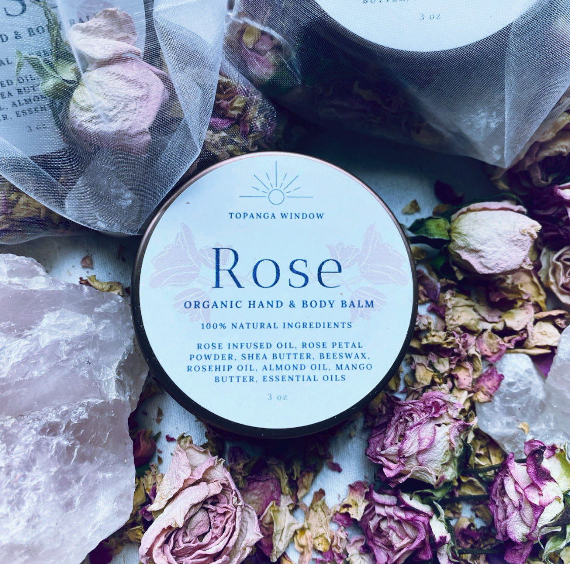 Rose Petals Organic Hand & Body Balm