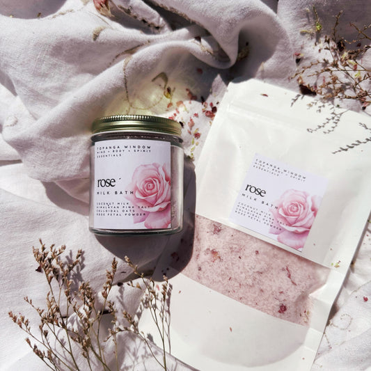 ROSE MILK BATH  for  Self Love and Inner Peace