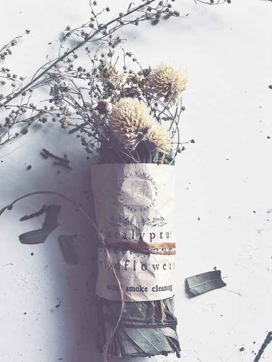 Eucalyptus + Sweet Annie + Wildflowers Energy Cleansing Stick
