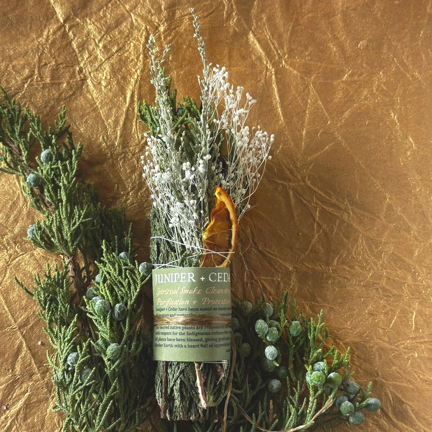 JUNIPER CEDAR SPIRITUAL SMOKE CLEANSING STICK