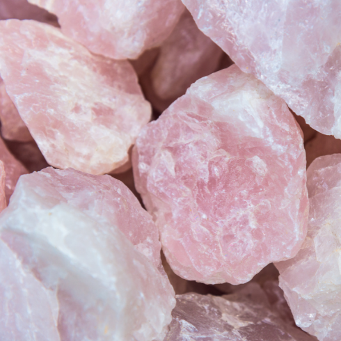 Rose Quartz Healing Crystal Love + Attraction
