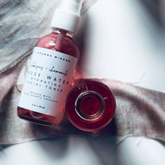 ROSE WATER FACIAL TONER Infused with Rose Quartz