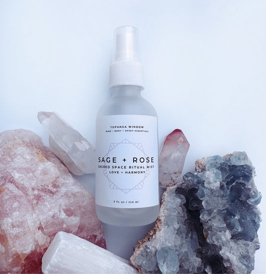 SAGE + ROSE  Sacred Space Mist for Inner Peace