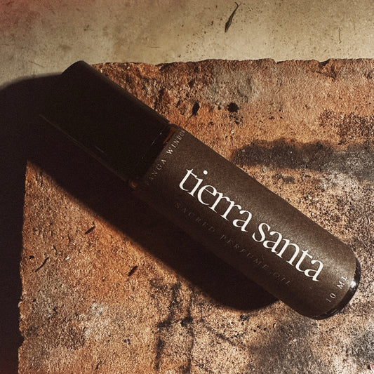 Tierra Santa product on a textured surface