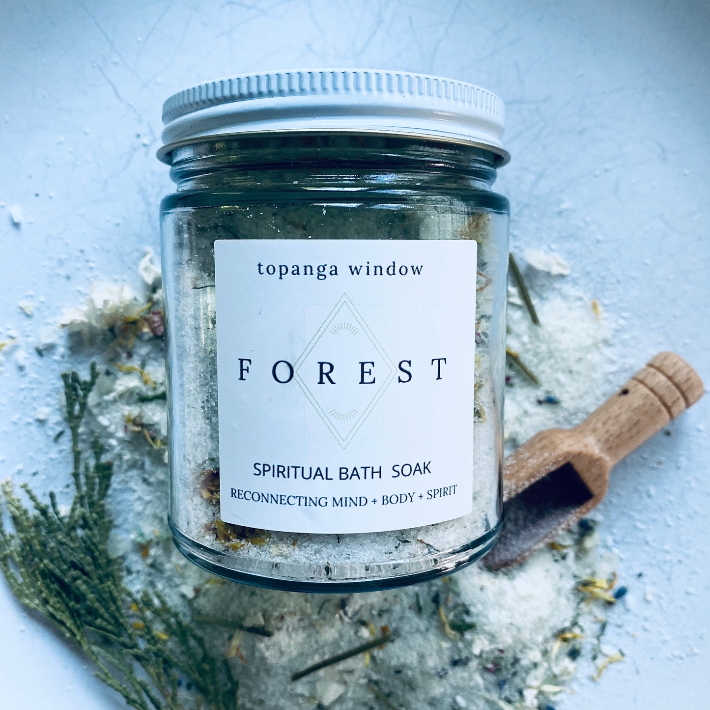 bath salts forest woodsy pine scent all natural ingredients 