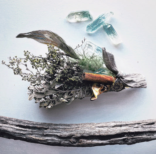 MOJAVE SAGE + QUARTZ CRYSTAL